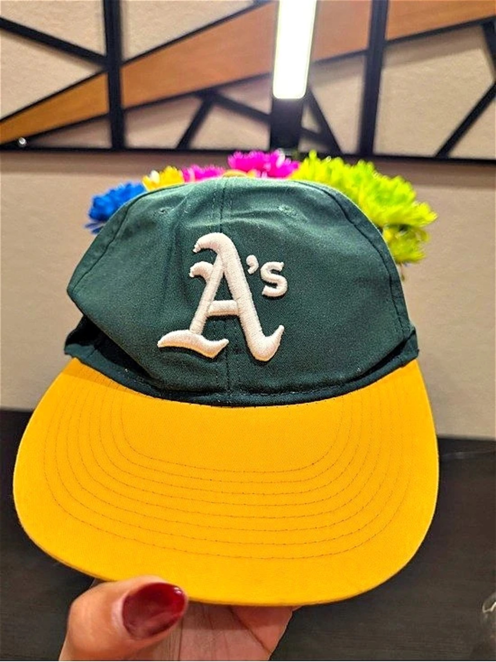 Team MLB Green & Yellow Adjustable Baseball Cap